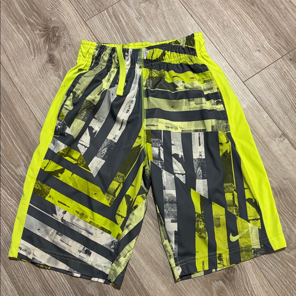 Nike Neon Yellow Dri-FIT Shorts boys small